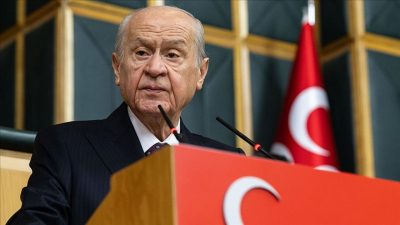 MHP Lideri Devlet Bahçeli, partisinin grup toplantısında konuşuyor