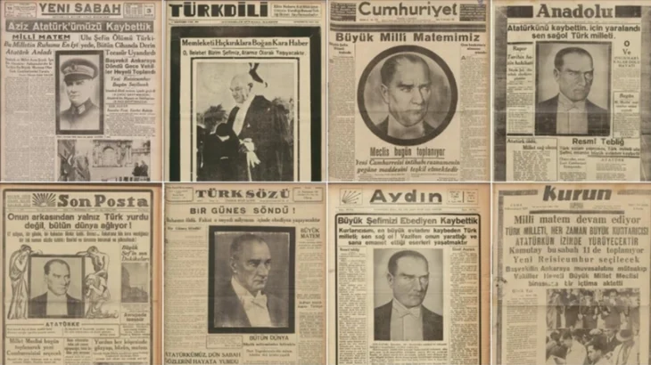 Atatürk’ün Ebediyete İntikali Gazetelerin Tarihi Manşetlerinde: Bir Güneş Söndü