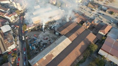 Denizli’de Metal Fabrikasındaki Yangın Kontrol Altına Alındı