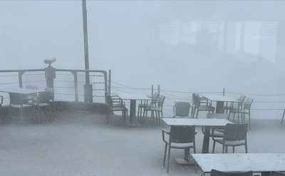 Antalya’da lapa lapa kar yağdı! Etraf beyaza büründü