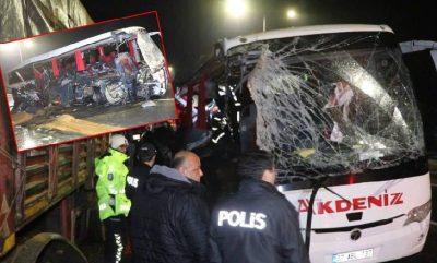 Yolcu Otobüsü TIR’la Çarpıştı! Ölü ve Yaralılar Var